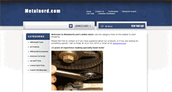 Desktop Screenshot of metalnerd.com